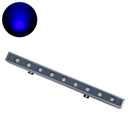 WASHER-NAIA Wall Washer LED 9W 900lm 30° DC 24V - IP65 Μ50 x Π4 x Υ5cm - Μπλε - Γκρι Ανθρακί