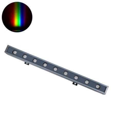 WASHER-NAIA Wall Washer LED 18W 1890lm 30° DC 24V - IP65 Μ50 x Π4 x Υ5cm - RGBW DMX512 - Γκρι Ανθρακί 