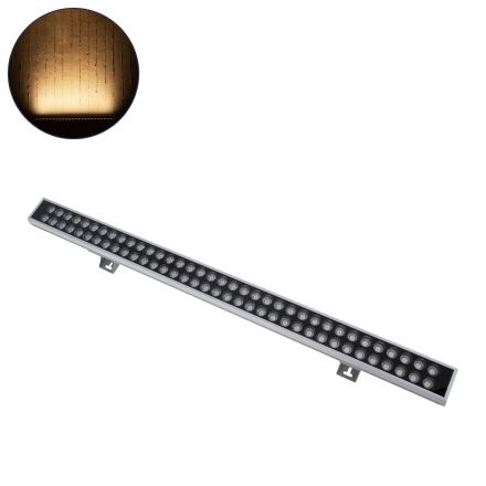 WASHER-GAIA Wall Washer LED 144W 12960lm 10° DC 24V - IP67 L100 x W7.3 x H4.3cm - 2700K - Ασημί  