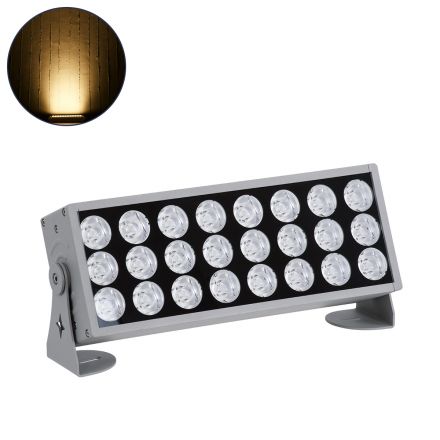 FLOOD-ZENA Wall Washer για Φωτισμό Κτιρίων LED 60W 5400lm 3° DC 24V - IP65 - 2700K - Ασημί