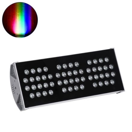 FLOOD-TENA Προβολέας Wall Washer για Φωτισμό Κτιρίων LED 108W 9180lm 10° 24V - IP65 - RGBW DMX512 - Ασημί