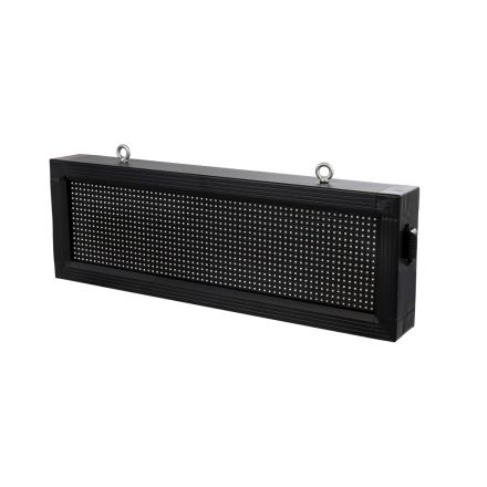 DISPLAY 90266 LED Scrolling Display 64x16cm Κυλιόμενη Ψηφιακή Πινακίδα / Επιγραφή Μονής Όψης P10 LED SMD AC 220-240V Λειτουργία μέσω Wi-Fi με Εφαρμογή APP Αισθήτηρας Θερμοκρασίας και Υγρασίας Αδιάβροχο IP65 