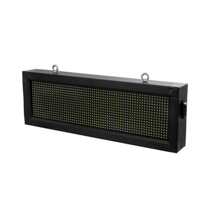 DISPLAY 90306 LED Scrolling Display 64x16cm Κυλιόμενη Ψηφιακή Πινακίδα / Επιγραφή Μονής Όψης P10 LED SMD AC 220-240V Λειτουργία μέσω Wi-Fi με Εφαρμογή APP Αισθήτηρας Θερμοκρασίας και Υγρασίας Αδιάβροχο IP65 Μ72 x Π9 x Υ24cm Ψυχρό Λευκό 6000K
