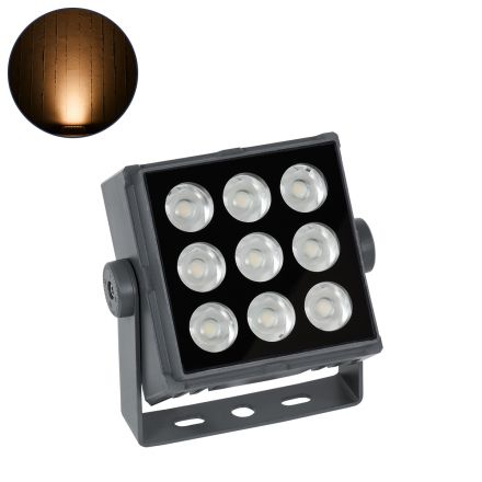 FLOOD-TINY Προβολέας Wall Washer για Φωτισμό Κτιρίων LED 27W 2295lm 3° DC 24V - IP65 - 2200K - Ανθρακί