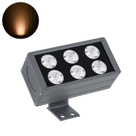 FLOOD-DANY Προβολέας Wall Washer για Φωτισμό Κτιρίων LED 24W 2040lm 5° DC 24V - IP65 - 2200K - Ανθρακί