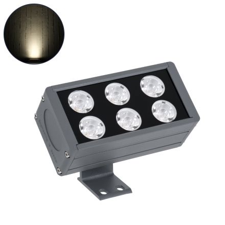 FLOOD-DANY Προβολέας Wall Washer για Φωτισμό Κτιρίων LED 24W 2280lm 5° DC 24V - IP65 - 4500K - Ανθρακί 