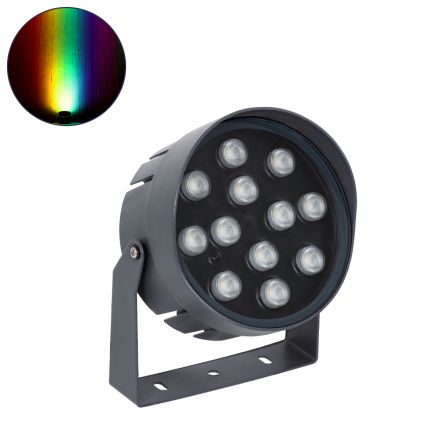 FLOOD-NIGMA Προβολέας Wall Washer για Φωτισμό Κτιρίων LED 24W 2040lm 30° DC 24V - IP65 - RGBW DMX512 - Ανθρακί 