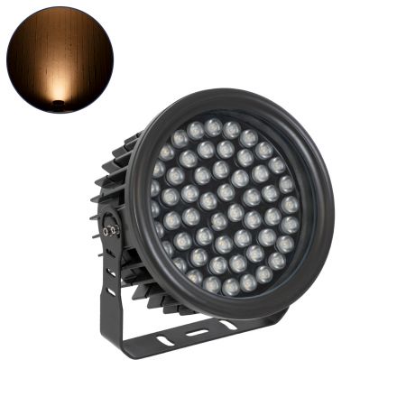 FLOOD-NEVA Προβολέας Wall Washer για Φωτισμό Κτιρίων LED 54W 4590lm 30° DC 24V - IP65 - 2200K - Μαύρο 
