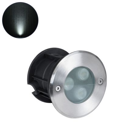 UNDERWATER-GUNE Υποβρύχιο Χωνευτό Σποτ για Σιντριβάνια LED 12W 1200lm 60° 24V - IP68 - 6000K - Ανοξείδωτο Ατσάλι 