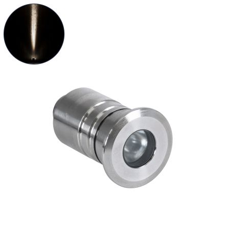 UNDERWATER-DANI Υποβρύχιο Χωνευτό Σποτ για Σιντριβάνια LED 1W 95lm 5° 24V - IP68 - 4500K - Ανοξείδωτο Ατσάλι 