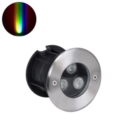 UNDERWATER-HUNI Υποβρύχιο Χωνευτό Σποτ για Σιντριβάνια LED 3W 255lm 30° 24V - IP68 - RGBW DMX512 - Ανοξείδωτο Ατσάλι 