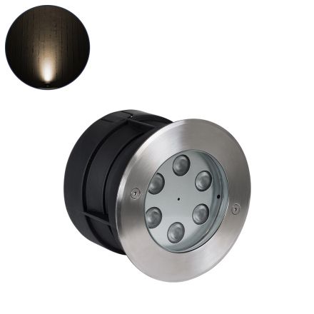 UNDERWATER-YUNI Υποβρύχιο Χωνευτό Σποτ για Σιντριβάνια LED 6W 540lm 30° 24V - IP68 - 2700K - Ανοξείδωτο Ατσάλι 