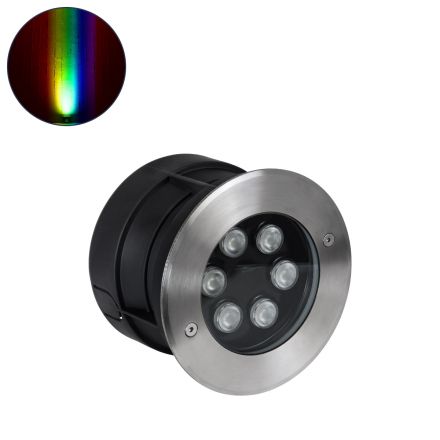 UNDERWATER-YUNI Υποβρύχιο Χωνευτό Σποτ για Σιντριβάνια LED 6W 510lm 30° 24V - IP68 - RGBW DMX512 - Ανοξείδωτο Ατσάλι 
