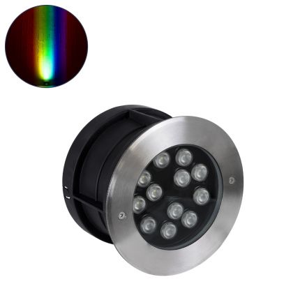 UNDERWATER-TUNI Υποβρύχιο Χωνευτό Σποτ για Σιντριβάνια LED 12W 1020lm 30° 24V - IP68 - RGBW DMX512 - Ανοξείδωτο Ατσάλι 