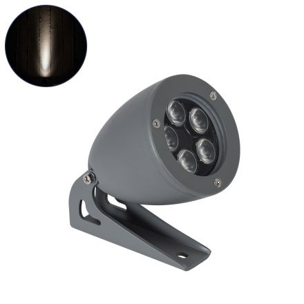 TREELIGHT-TREESPO Σποτ Φωτισμού για Φυτά - Δέντρα LED 12W 1380lm 15° 24V - IP67 - 4500K - Γκρι Ανθρακί 