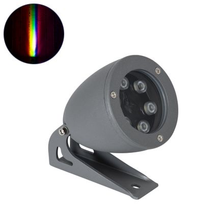 TREELIGHT-TREESPO Σποτ Φωτισμού για Φυτά - Δέντρα LED 12W 1260lm 15° 24V - IP67 - RGBW DMX512 - Γκρι Ανθρακί 