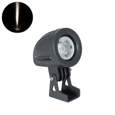 TREELIGHT-TREEDITA Σποτ Φωτισμού για Φυτά - Δέντρα LED 3W 345lm 8° 24V - IP67 - 4500K - Γκρι Ανθρακί 