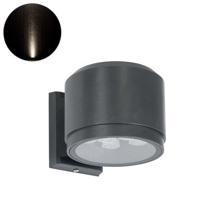 WALLLIGHT-GONA  Απλίκα LED 24W 2280lm 5° 24V - IP67 - 4500K - Γκρι Ανθρακί 