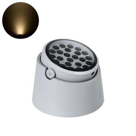FLOOD-RANA Κινούμενο Wall Washer για Φωτισμό Κτιρίων LED 36W 3240lm 5° 24V - IP67 - 2700K - Γκρι 