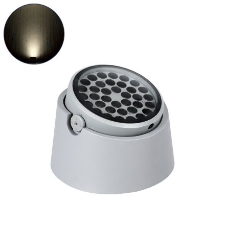 FLOOD-RANA Κινούμενος Wall Washer για Φωτισμό Κτιρίων LED 60W 5700lm 5° 24V - IP67 - 4500K - Γκρι 