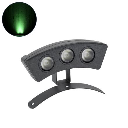TREELIGHT-PLANTE Κυρτό Wall Washer Ειδική για Φυτά - Δέντρα LED 3W 240lm 15° 24V - IP67 - Πράσινο - Γκρι Ανθρακί 