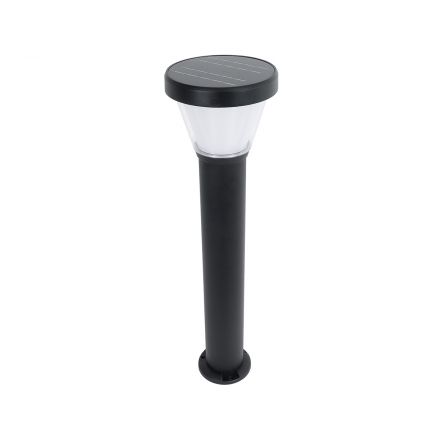 SOLARDIS Ηλιακό Κολωνάκι Κήπου Εξωτερικού Χώρου LED 10W 180lm 120° με Ενσωματωμένο Φωτοβολταϊκό Panel 6V 5W & Επαναφορτιζόμενη Μπαταρία Li-ion 3.2V 6000mAh με Αισθητήρα Ημέρας-Νύχτας - IP65