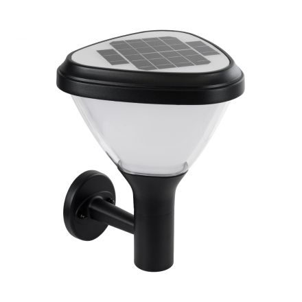 NATURE Ηλιακό Φωτιστικό Κήπου Απλίκα LED 10W 330lm 120° με Ενσωματωμένο Φωτοβολταϊκό Panel 6V 2W & Επαναφορτιζόμενη Μπαταρία  με Αισθητήρα Ημέρας-Νύχτας Αδιάβροχο IP65