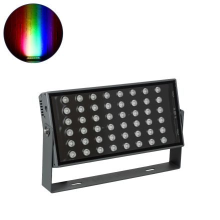 FLOOD-ZANA Wall Washer για Φωτισμό Κτιρίων LED 100W 8500lm 30° 24V - IP65 - RGBW DMX512 - Γκρι Ανθρακί 