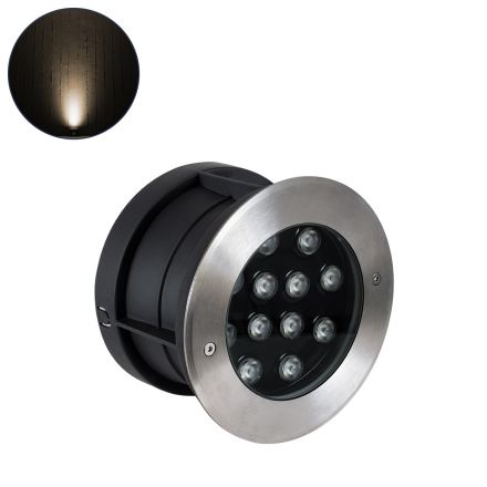 UNDERWATER-JULIA Υποβρύχιο Χωνευτό Σποτ για Σιντριβάνια LED 12W 1080lm 15° 24V - IP68 - 2700K - Ανοξείδωτο Ατσάλι 