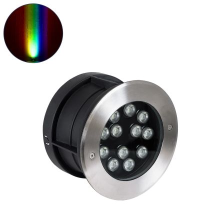 UNDERWATER-JULIA Υποβρύχιο Χωνευτό Σποτ για Σιντριβάνια LED 12W 1020lm 15° 24V - IP68 - RGBW DMX512 - Ανοξείδωτο Ατσάλι 