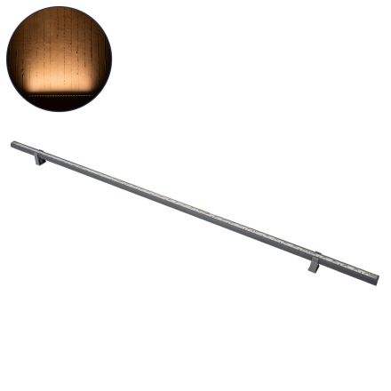 WASHER-STELLAR Ultra Slim Wall Washer LED 12W 1020lm 30° DC 24V - IP67 - 2200K - Γκρι Ανθρακί -100cm