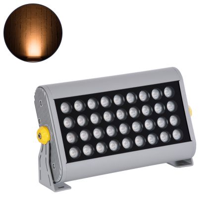 FLOOD-HENA Προβολέας Wall Washer για Φωτισμό Κτιρίων LED 36W 3060lm 30° - IP67 - 2200K - Ασημί 