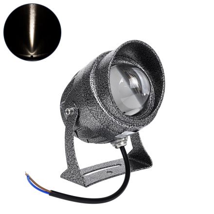 SPOT-XENIA Wall Washer LED 16W 3° 24V - IP65 - 4500K - Σφυρήλατο Γκρι 