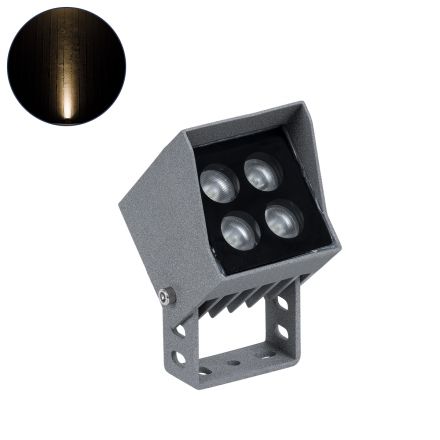 SPOT-JENA Wall Washer LED 8W 880lm 8° AC 220-240V - IP65 - 3000K - Γκρι Ανθρακί 