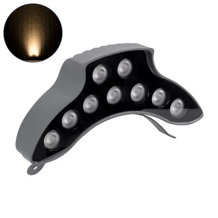 TREELIGHT-PINA Κυρτό Wall Washer Ειδικό για Φυτά - Δέντρα LED 9W 30° 24V - IP65 - 3000K - Γκρι Ανθρακί 