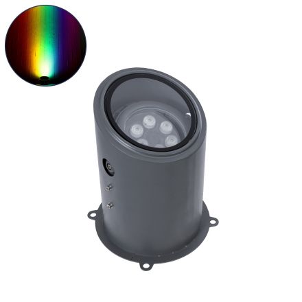 FLOOD-MILO Κινούμενος Wall Washer για Φωτισμό Κτιρίων LED 12W 1020lm 10° DC 24V - IP67 - RGBW DMX512 - Γκρι Ανθρακί