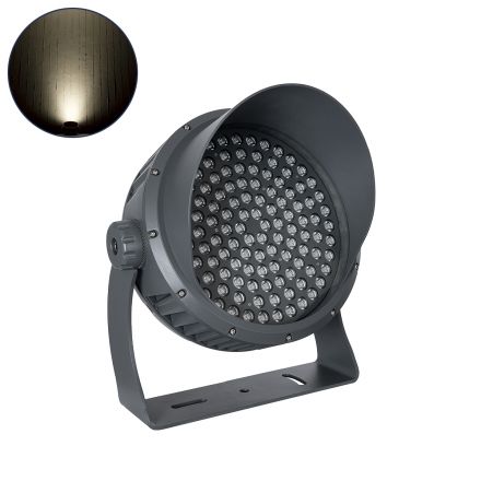 FLOOD-DIMO Wall Washer με Αντιθαμβωτική Γρίλια για Φωτισμό Κτιρίων LED 100W 14250lm 10° - IP67 - 4500K - Γκρι Ανθρακί 
