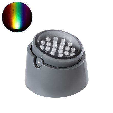 FLOOD-RANA Κινούμενος Wall Washer LED 60W 5100lm 5° DC 24V - IP67 - RGBW DMX512 - Γκρι Ανθρακί 