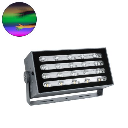 FLOOD-KENA Wall Washer LED 40W 3400lm 120° - IP67 - RGBW - Γκρι Ανθρακί 