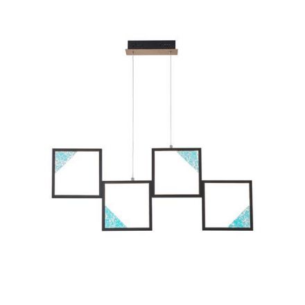 Φωτιστικό Οροφής Αλουμίνιο LED 36W 3000K 850Lm 820X16X1340mm Μαύρο ARTE ILLUMINA SQUARE