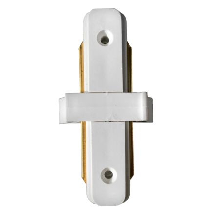 60848 Μονοφασικός Connector 2 Καλωδίων Συνδεσμολογίας Γιώτα (Ι) για Λευκή Ράγα Οροφής