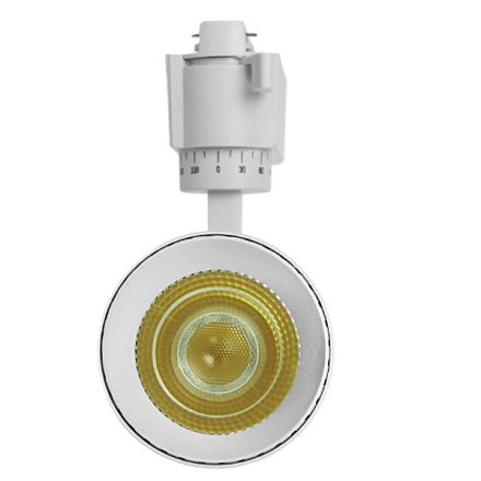 Μονοφασικό Bridgelux COB LED Λευκό Φωτιστικό Σποτ Ράγας 20W 230V 2500lm 30° Φυσικό Λευκό 4500k GloboStar 93100