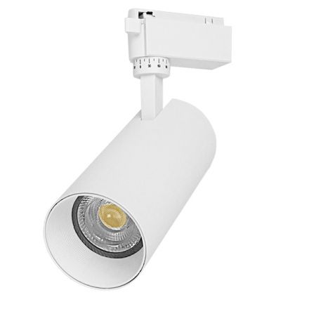 Μονοφασικό Bridgelux COB LED Λευκό Φωτιστικό Σποτ Ράγας 30W 230V 3750lm 30° Φυσικό Λευκό 4500k GloboStar 93109