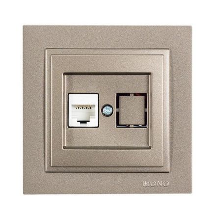 Πρίζα Data CAT 6 RJ 45 MONH Light Fume MONO