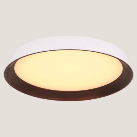 Πλαφονιερα LED 60W Φ700X90 3000Κ Λευκη/Μπρονζε