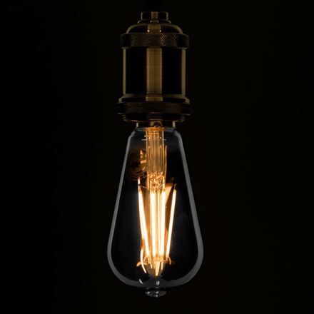 Λάμπα E27 ST64 LED LONG FILAMENT 10W 1000 lm 320° - Φιμέ Γυαλί - 2700K - Dimmable