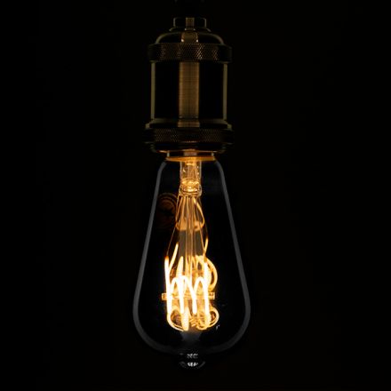 Λάμπα ST64 Αχλάδι LED SOFT T SPIRAL FILAMENT 6W 470 lm 320° - Φιμέ Γυαλί - 2700K - Dimmable