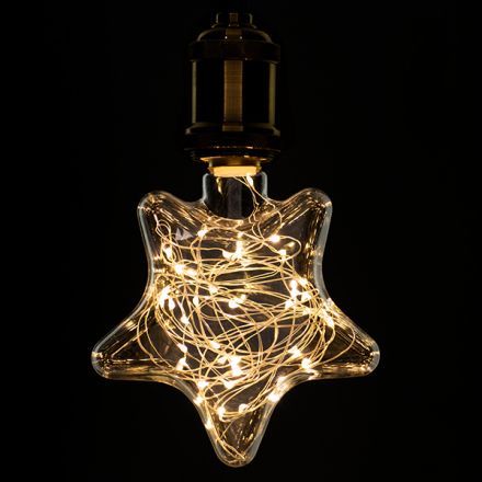 Λάμπα Deco Star Copper String 2W 160 lm Edison Retro Διάφανο Γυαλί  2700K