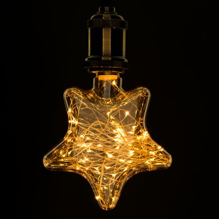 Λάμπα Deco Star Copper String 2W 150 lm Edison Retro Μελί 2200K