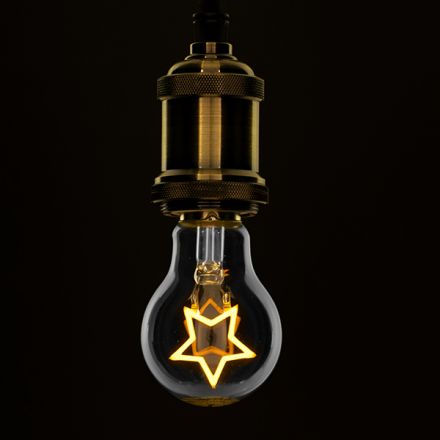 Λάμπα LED Filament A60 Deco STAR 3W 240 lm 320° Διάφανο 2200K Dimmable